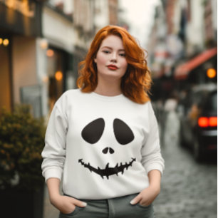 Boo-Hoo Smiley Evil Jack Grinning Ghoul, Monster Sweatshirt