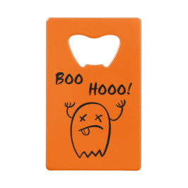 Boo Hooo Halloween Ghost Light Monotone Geldbeutel Flaschenöffner