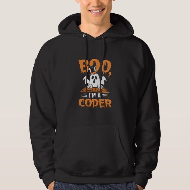 Boo, ich bin ein Geber Halloween Funny Hoodie (Vorderseite)