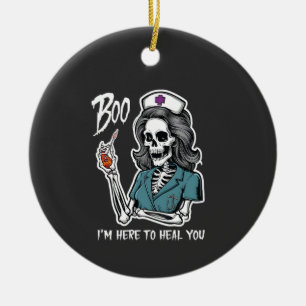 Boo, ich bin hier, um dich zu heilen, du läufst ei keramik ornament