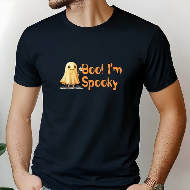 Boo! Ich bin Spooky Lächeln Geisterorange T-Shirt (Von Creator hochgeladen)
