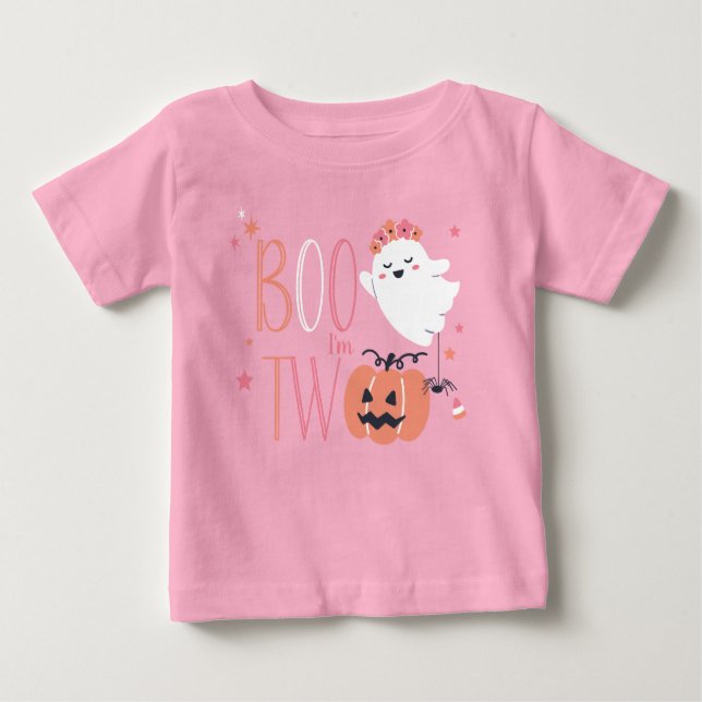 Boo, ich mache zwei Geburtstage Baby T-shirt (Vorderseite)