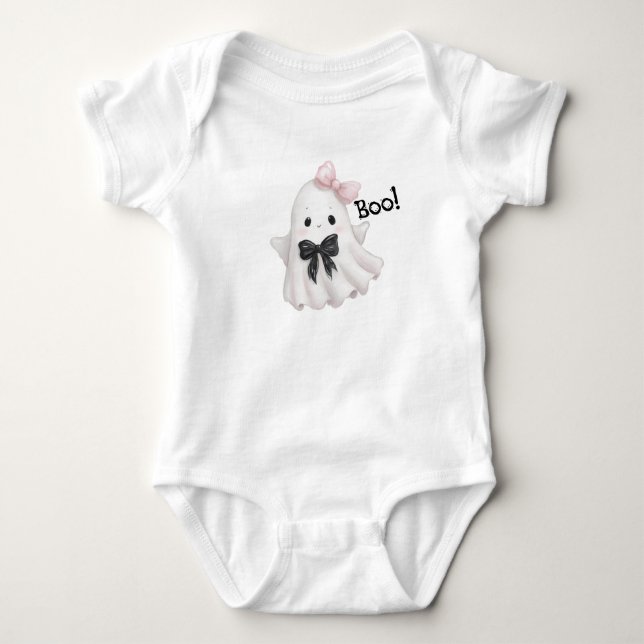 Boo in Bows Baby Strampler (Vorderseite)
