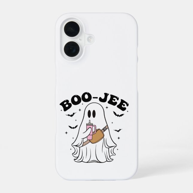 BOO-JEE Geist Halloween Süße Handyhülle iPhone 16 Hülle (Rückseite)