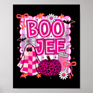 Boo Jee Geist Kaffee Coquette Schleife Halloween M Poster