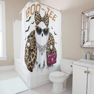 Boo-JEE Gespenst Leopard Kokette Halloween Duschvorhang