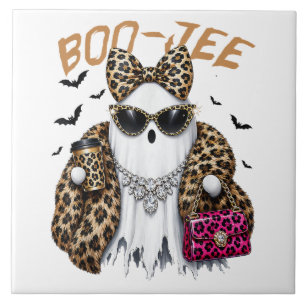 Boo-JEE Gespenst Leopard Kokette Halloween Fliese
