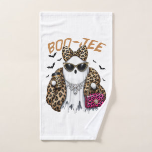 Boo-JEE Gespenst Leopard Kokette Halloween Handtuch