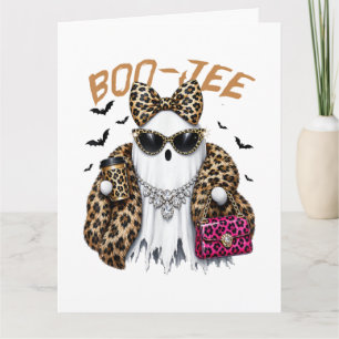 Boo-JEE Gespenst Leopard Kokette Halloween Karte