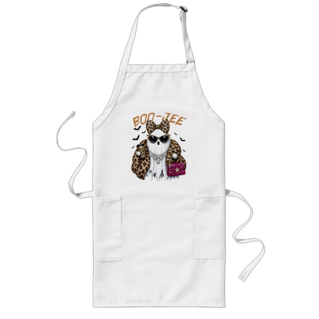 Boo-JEE Gespenst Leopard Kokette Halloween Lange Schürze (Vorne)