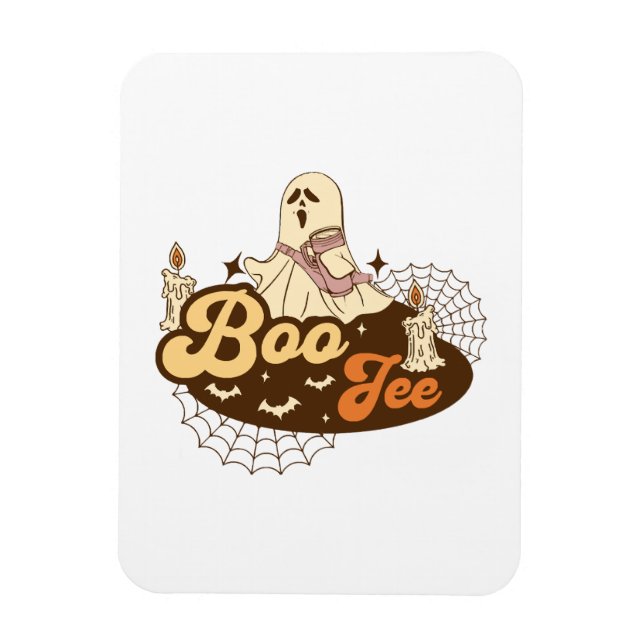 Boo-Jee Ghost Halloween lustig Magnet (Vertikal)