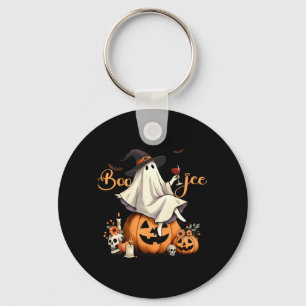 Boo Jee Ghost Ice Coffee Coquette Bow Halloween Schlüsselanhänger