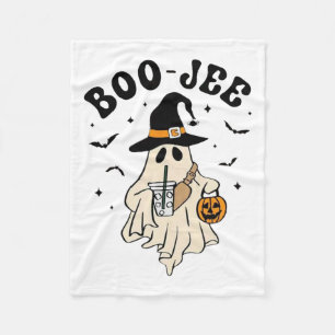 Boo Jee Ghost Niedlich Funny Halloween Fleecedecke