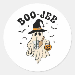 Boo Jee Ghost Niedlich Funny Halloween Runder Aufkleber