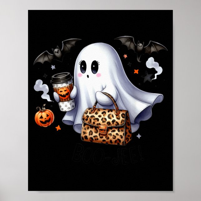 Boo Jee Halloween Ghost Party Costume Women Girl  Poster (Vorne)