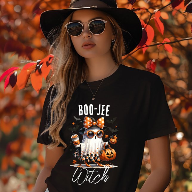 Boo-Jee Hexe Halloween  Tri-Blend Shirt (Boo-Jee Witch Funny Halloween T-shirt)