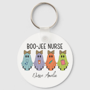 Boo-Jee Krankenschwester Halloween-Geist Personali Schlüsselanhänger