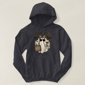 Boo-Jee Leopard-Geist Halloween Kapuzenpullover Hoodie