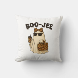 BOO-JEE Leopard Print Ghost Throw Pillow Kissen