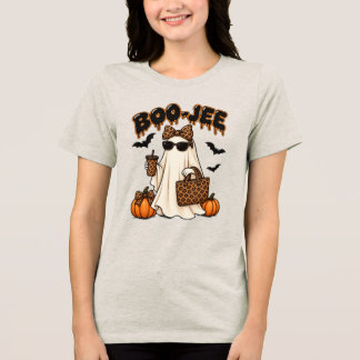BOO JEE Lustiges Halloween-Gespenst Gruselige Stim Tri-Blend Shirt