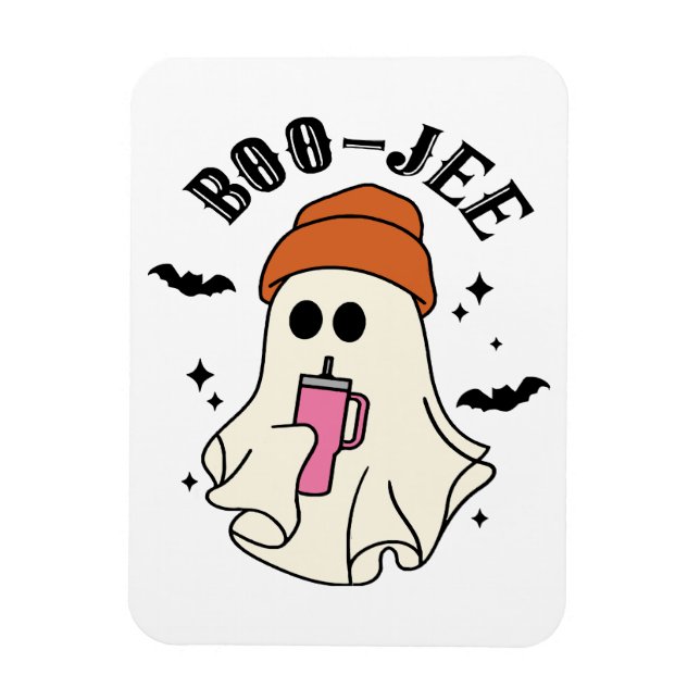 Boo-Jee lustiges Halloween Tumbler-Inspiriert Geis Magnet (Vertikal)