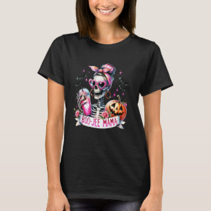 Boo-Jee Mama Skelett Gruseliger Saison Kürbis T-Shirt