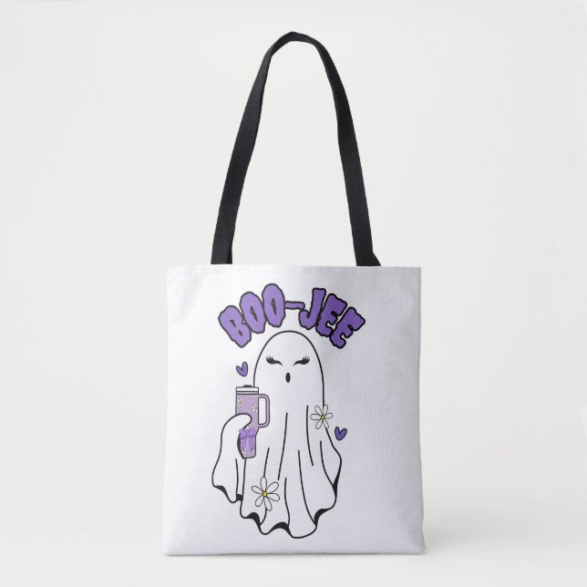 Boo-Jee Niedliches Halloween Ghost mit 40oz Tumble (Vorderseite)