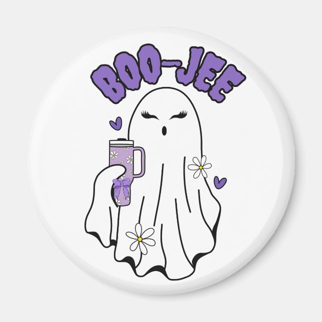 Boo-Jee Niedliches Halloween Ghost mit 40oz Tumble Magnet (Vorne)