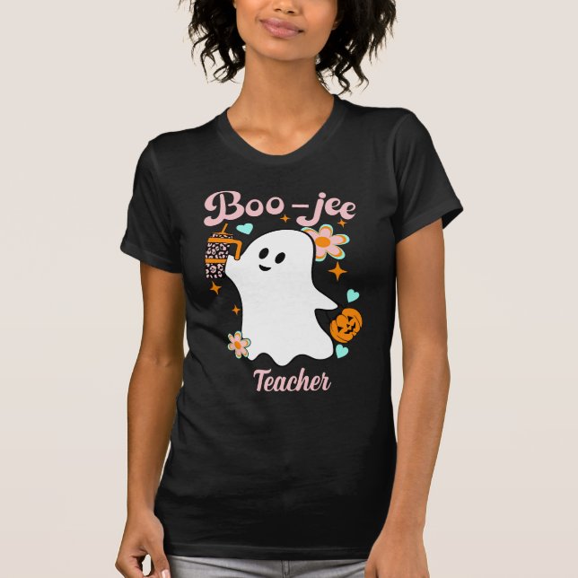 Boo-Jee Teaher | Retro-Geist T-Shirt (Vorderseite)
