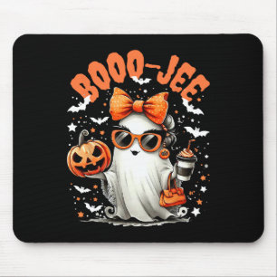 Boo-jee Trick oder Treat Spooky Ghost-Kürbislatern Mousepad