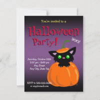 BOO! Katze im KürbisHalloween/Geburtstagsladen