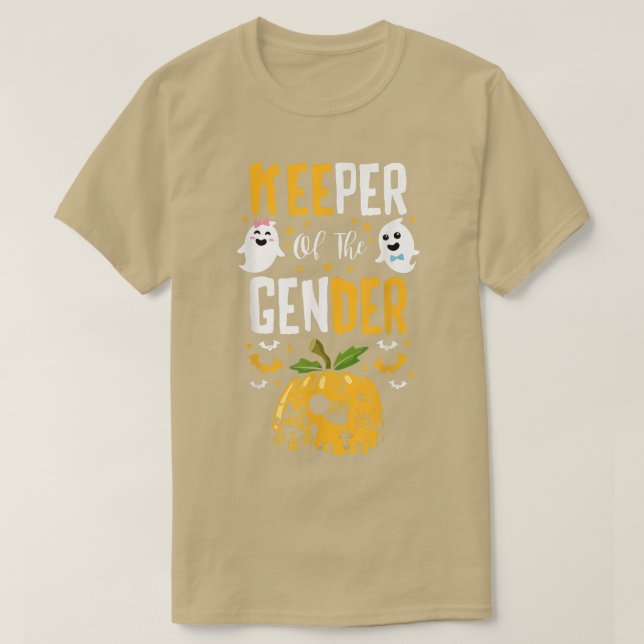 Boo Keeper of the Gender Reveal Baby Pregnancy Ann T-Shirt (Design vorne)