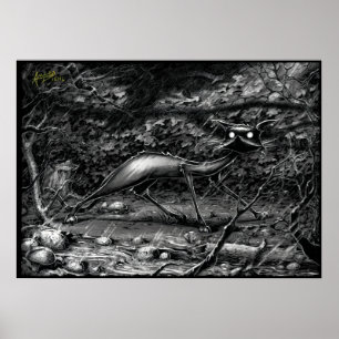 Boo Kitty Caught in einem Blitzgesturm-Poster Poster