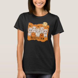 Boo Kitty Crew Halloween niedliche Kätzchen Vollmo T-Shirt