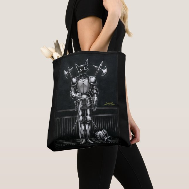 Boo Kitty in Armor Tote Bag (Von Nahem)