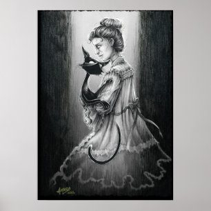 Boo Kitty mit ihrem Geist Poster