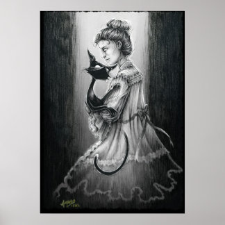 Boo Kitty mit ihrem Geist Poster