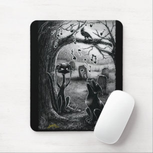 Boo Kitty, Music Critic Mouse Pad Mousepad