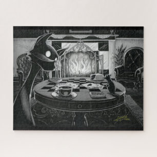 Boo Kitty Plays Karten Jigsaw Puzzle