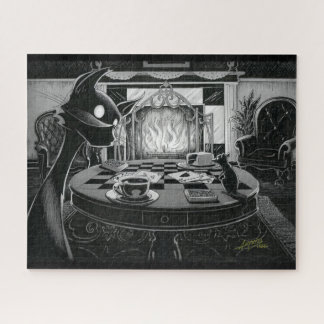 Boo Kitty Plays Karten Jigsaw Puzzle