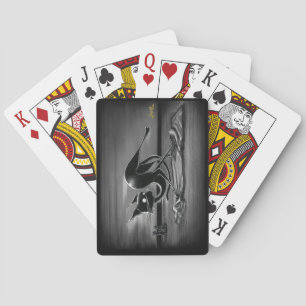 Boo Kitty Slides auf einer Rug Playing Cards Spielkarten