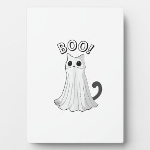 Boo Kitty Süße Geisterkatze Halloween Gruselige Kä Fotoplatte
