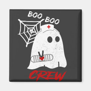 BOO Krankenschwester Crew Tee, lustige halloween K Magnet