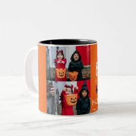 Boo Kürbiskürbis Jack-o-Laterne glückliches Hallow Zweifarbige Tasse