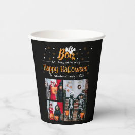 Boo-Kürbiskürbis-Jack-o-Laterne Halloween FotoColl Pappbecher