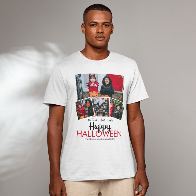 Boo-Kürbiskürbis-Jack-o-Laterne Halloween FotoColl T-Shirt (Von Creator hochgeladen)