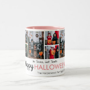 Boo-Kürbiskürbis-Jack-o-Laterne Halloween FotoColl Zweifarbige Tasse