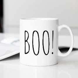 Boo! Latte Cup / lustige Spooky Ghost Halloween Fa Kaffeetasse