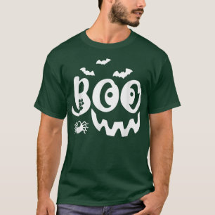 Boo Lazy Halloween Kostüm Beängstigende, gruselige T-Shirt