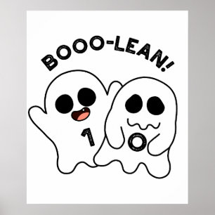 Boo-lean Funny Computer Ghost Boolean Pun Poster